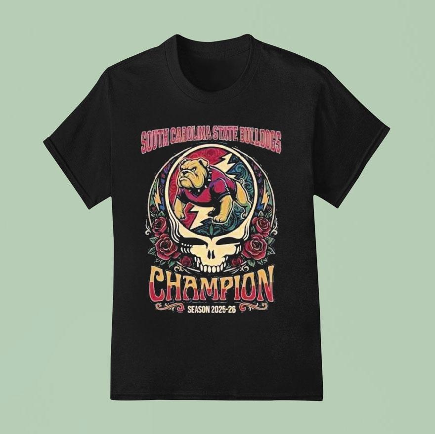 South Carolina State Bulldogs X Grateful Dead Skull Cricket Celebration Bowl Ncaa College Football Season 2025-26 Shirt