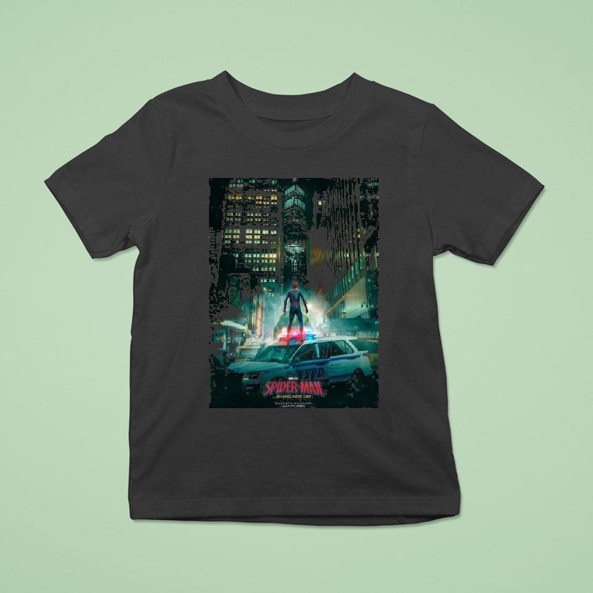 Spider Man And The Punisher Vs Grey Hulk In Spider Man Brand Shirt
