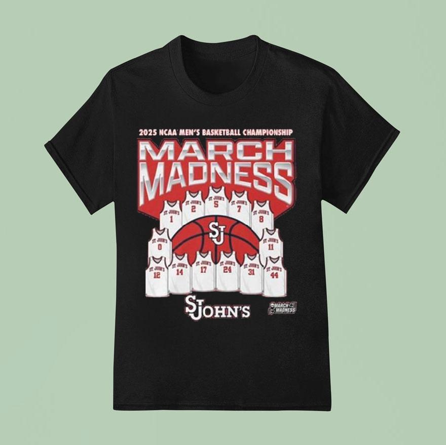 St. John’s Red Storm March Madness 2025 Ncaa Men’s Basketball Championship Shirt