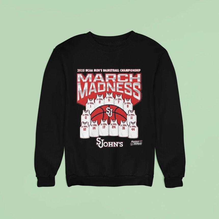 St. John's Red Storm March Madness 2025 Ncaa Men's Basketball Championship Shirt St. John's Red Storm March Madness 2025 Ncaa Men's Basketball Championship Shirt