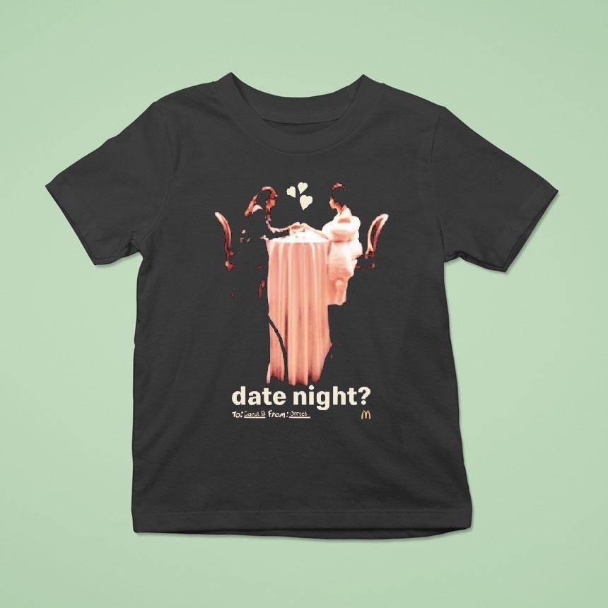 Stefon Diggs And Cardi B Offset Date Night Mcdonald’s Shirt