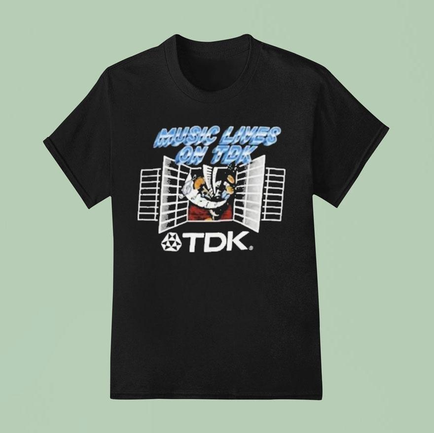 Stranger Things Harbour Jim Hopper Music Lives On Tdk Shirt