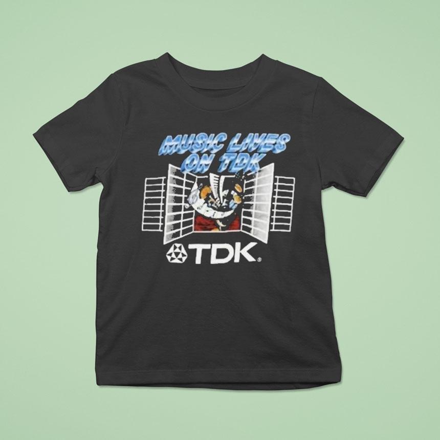 Stranger Things Harbour Jim Hopper Music Lives On Tdk Shirt