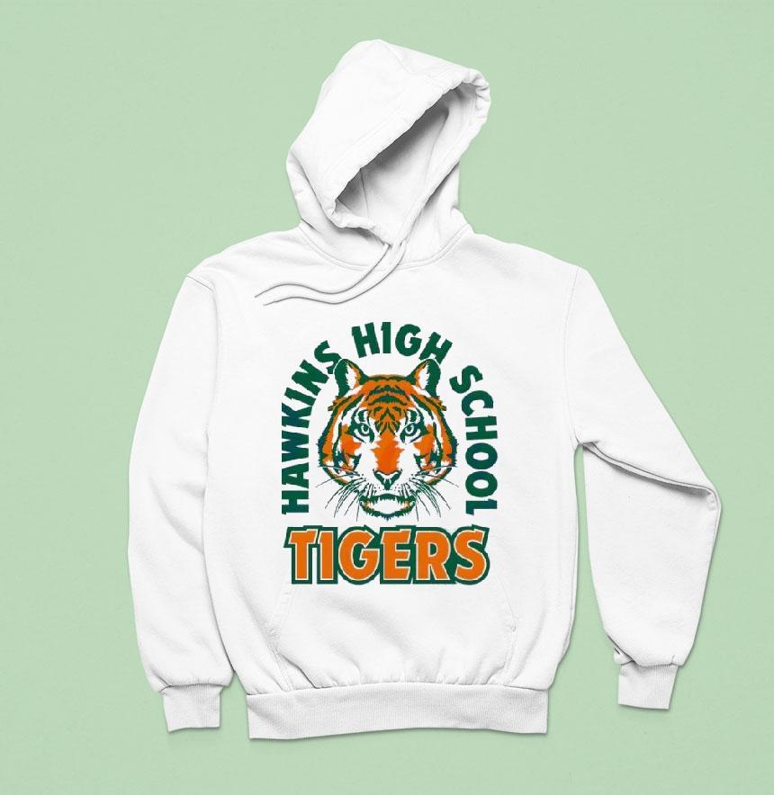 Stranger Things Hawkins High School Tigers Mascot Shirt Stranger Things Hawkins High School Tigers Mascot Shirt