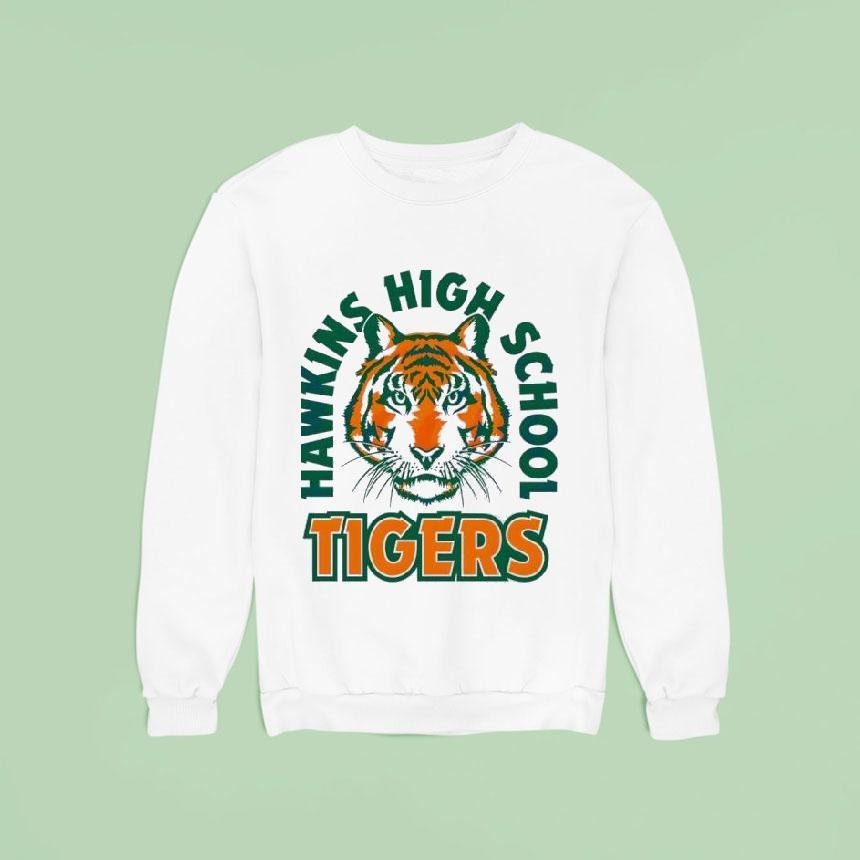 Stranger Things Hawkins High School Tigers Mascot Shirt Stranger Things Hawkins High School Tigers Mascot Shirt