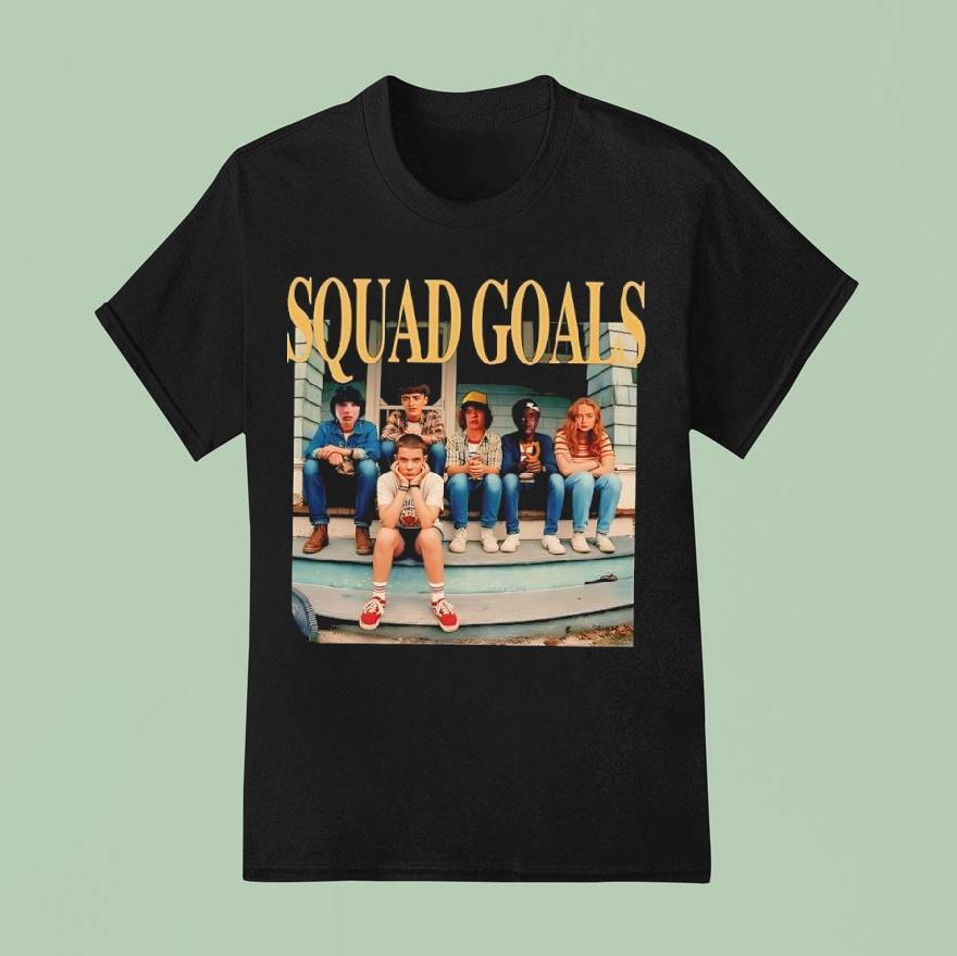 Stranger Things Season 3 Squad Goals Characters Graphic Shirt