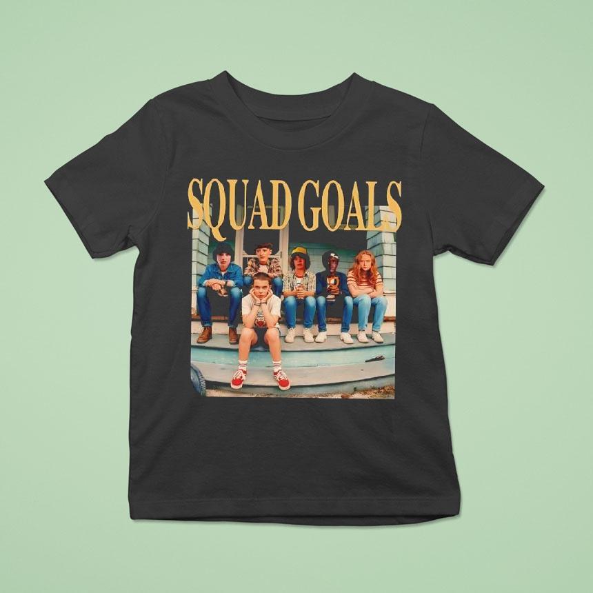 Stranger Things Season 3 Squad Goals Characters Graphic Shirt