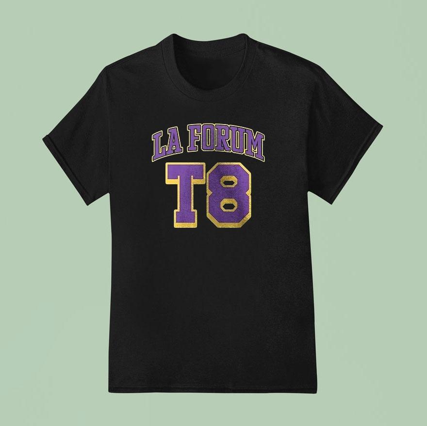 Tate Mcrae Los Angeles Lakers Forum Midnight 120 On The Pch Just You And Me Shirt