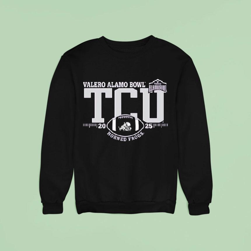 Tcu Horned Frogs 2025 Valero Alamo Bowl Logo Shirt Tcu Horned Frogs 2025 Valero Alamo Bowl Logo Shirt