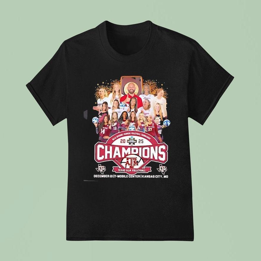 Texas Am Aggies 2025 Volleyball Championship Shirt