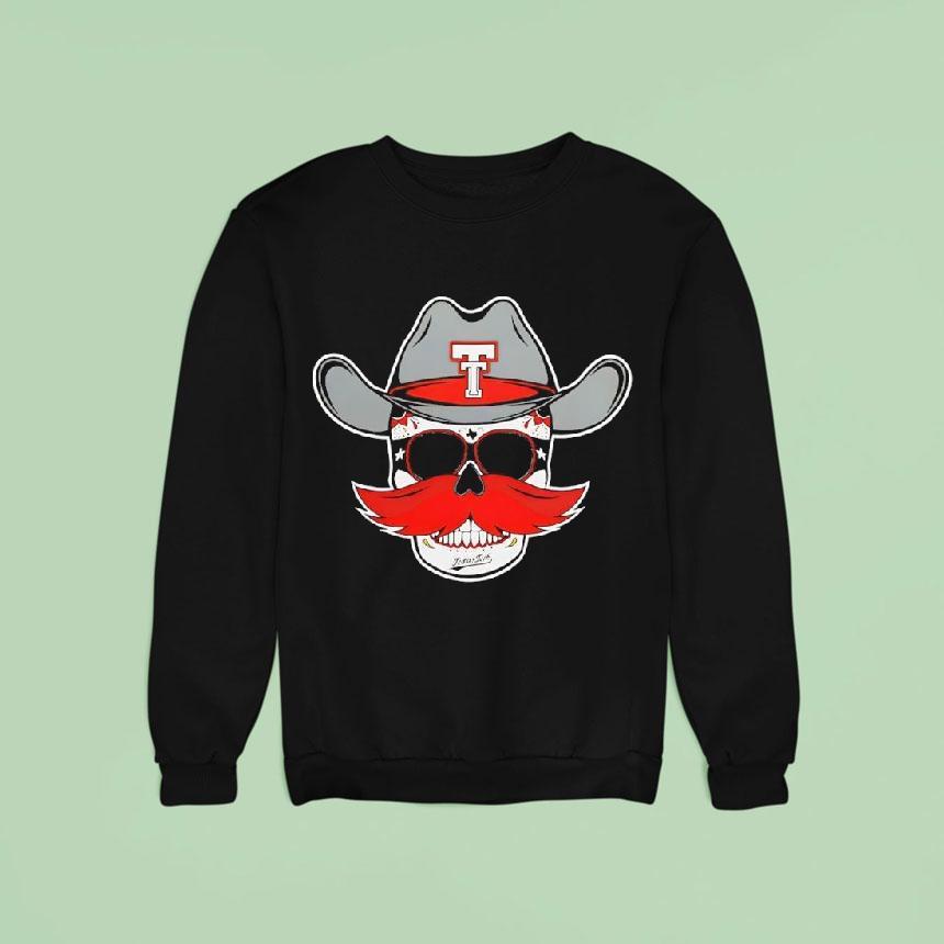 Texas Tech Dark Horse Western Skully Head Shirt Texas Tech Dark Horse Western Skully Head Shirt
