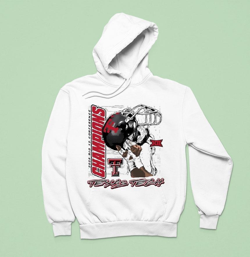 Texas Tech Red Raiders 2025 Big 12 Champions Raise Em Up Shirt Texas Tech Red Raiders 2025 Big 12 Champions Raise Em Up Shirt