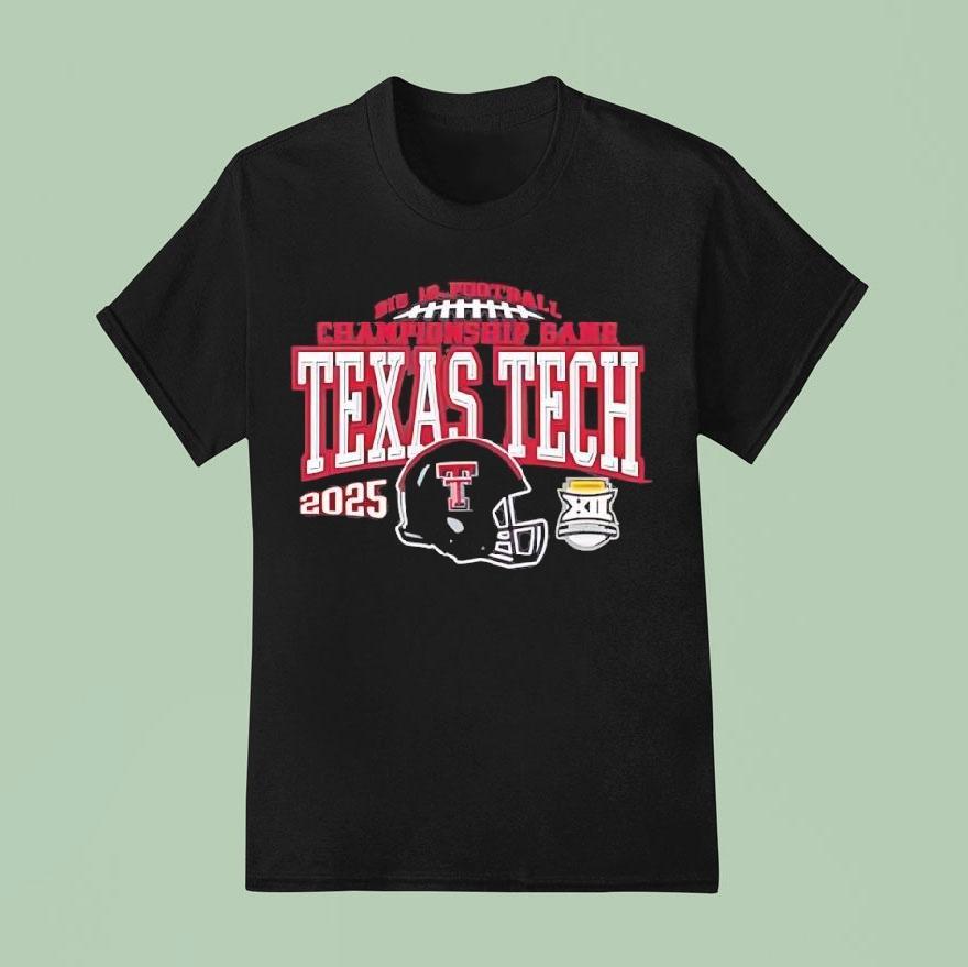 Texas Tech Red Raiders Big 12 Championship 2025 Football Shirt