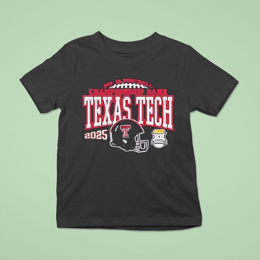 Texas Tech Red Raiders Big 12 Championship 2025 Football Shirt