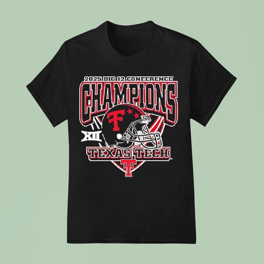 Texas Tech Red Raiders Big 12 Conference Champions 2025 Shirt