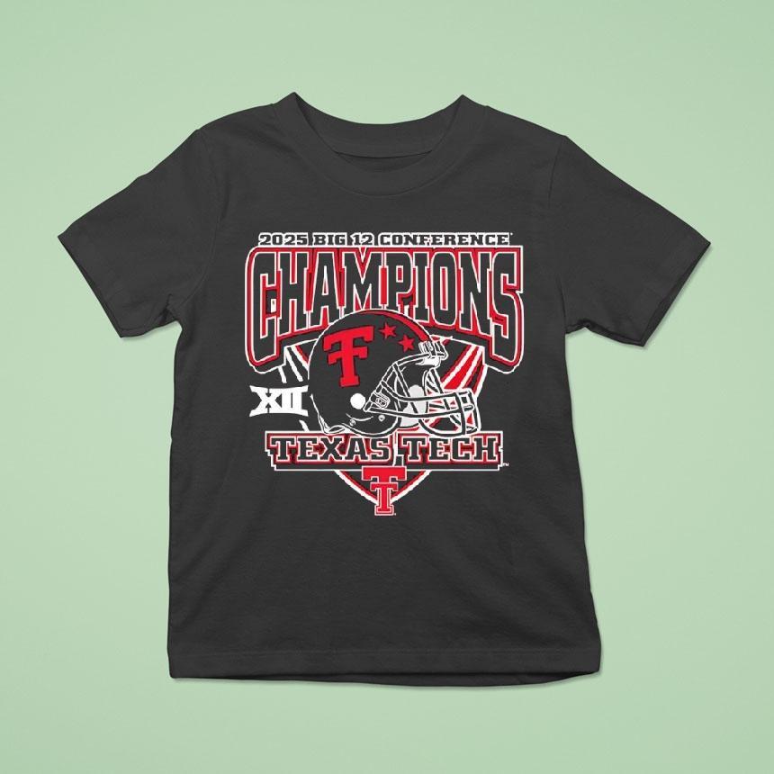 Texas Tech Red Raiders Big 12 Conference Champions 2025 Shirt
