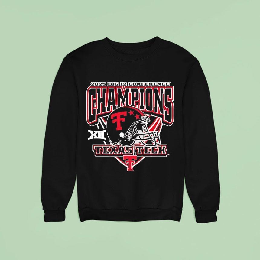 Texas Tech Red Raiders Big 12 Conference Champions 2025 Shirt Texas Tech Red Raiders Big 12 Conference Champions 2025 Shirt