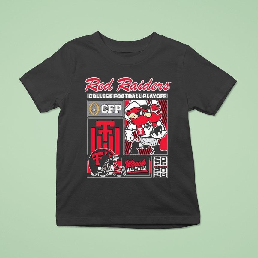 Texas Tech Red Raiders Cfp Wreck All Y’all 2025 2026 Mascot Shirt