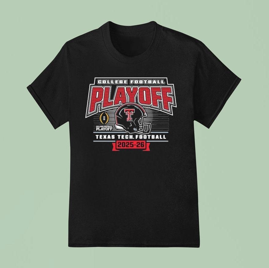 Texas Tech Red Raiders College Football Playoff 2025 2026 Led Helmet Shirt