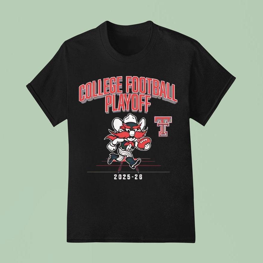 Texas Tech Red Raiders Mascot Cfp College Football Playoff 2026 Shirt