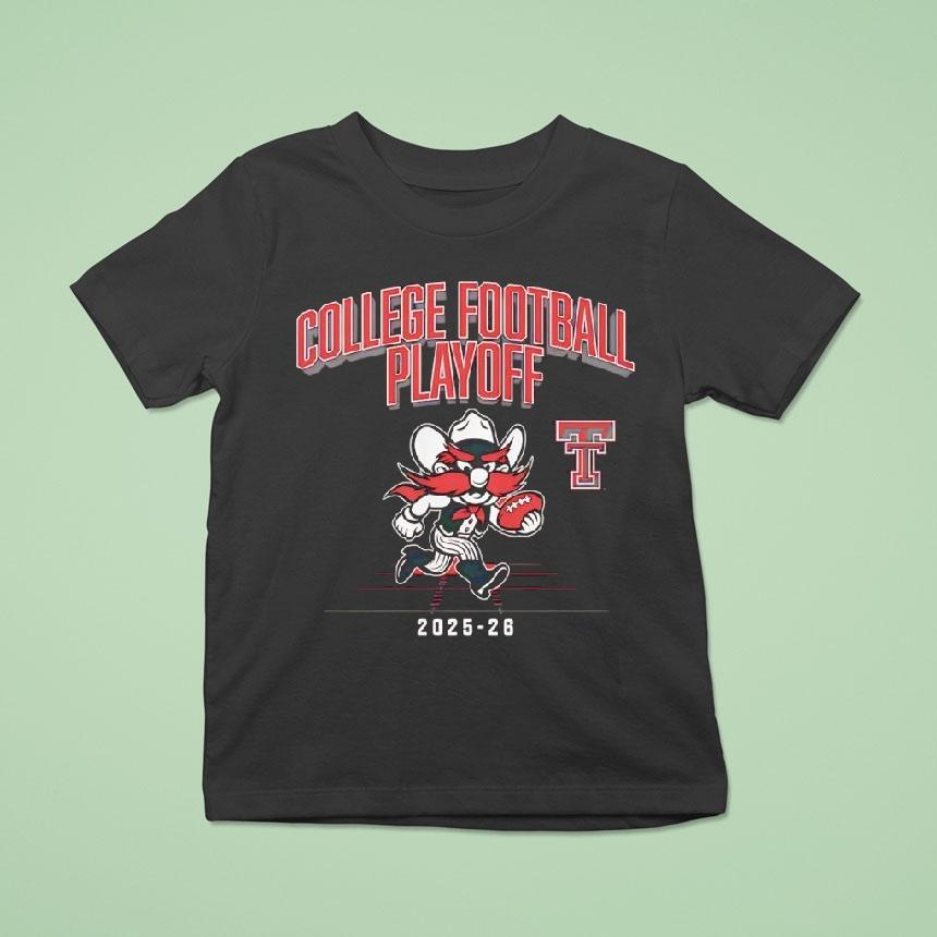 Texas Tech Red Raiders Mascot Cfp College Football Playoff 2026 Shirt