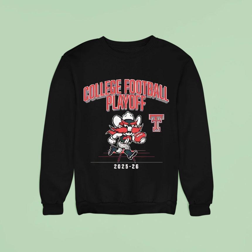Texas Tech Red Raiders Mascot Cfp College Football Playoff 2026 Shirt Texas Tech Red Raiders Mascot Cfp College Football Playoff 2026 Shirt