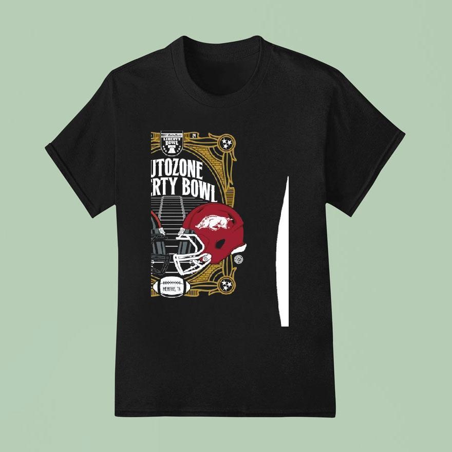 Texas Tech Red Raiders Vs Arkansas Razorbacks Football Autozone Liberty Bowl Shirt