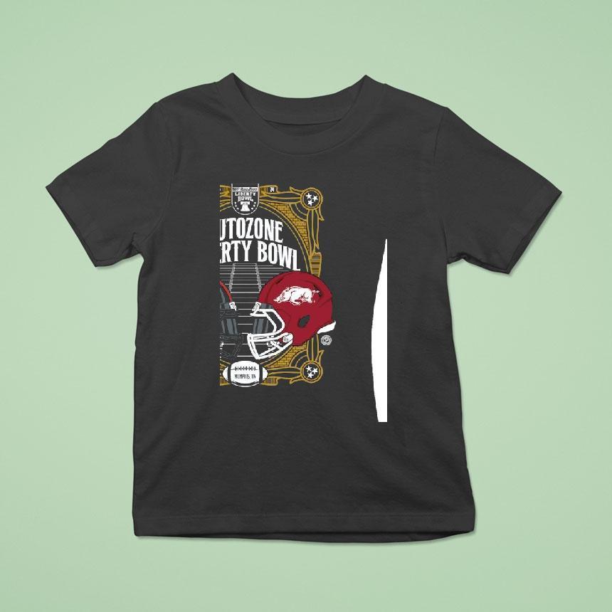 Texas Tech Red Raiders Vs Arkansas Razorbacks Football Autozone Liberty Bowl Shirt