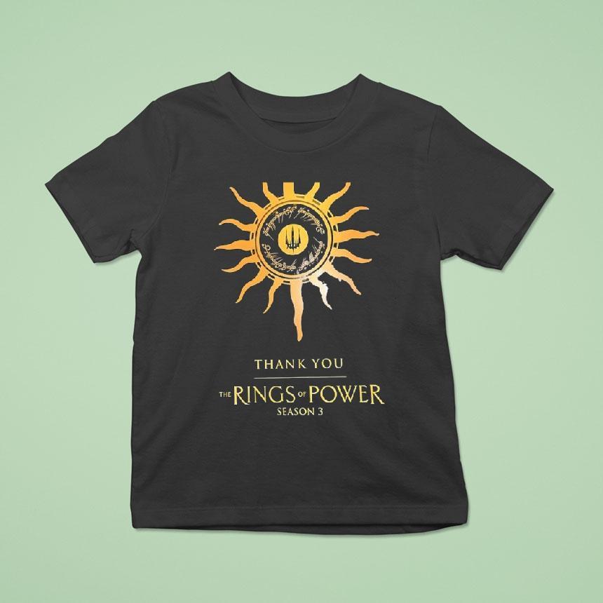 Thank You The Rings Of Power Season 3 Shirt