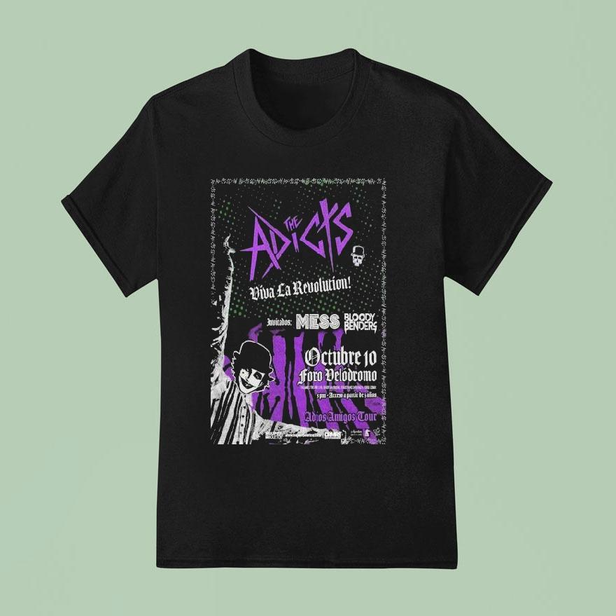 The Adicts Adios Amigos Tour Mexico Oct 10 2025 Shirt
