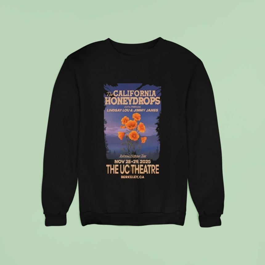 The California Honeydrops Berkeley, Ca November 28-29 2025 Concert Shirt The California Honeydrops Berkeley, Ca November 28-29 2025 Concert Shirt