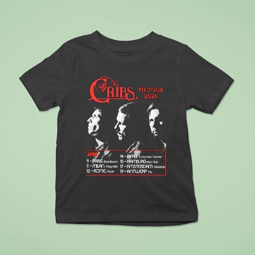 The Cribs Eu New Tour April 2026 Tour Shirt