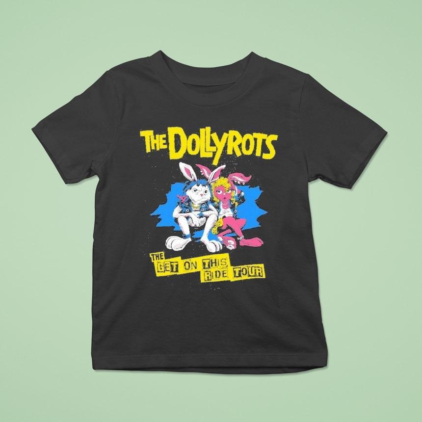The Dollyrots The Get On This Ride Summer Tour 2025 Bunny Shirt