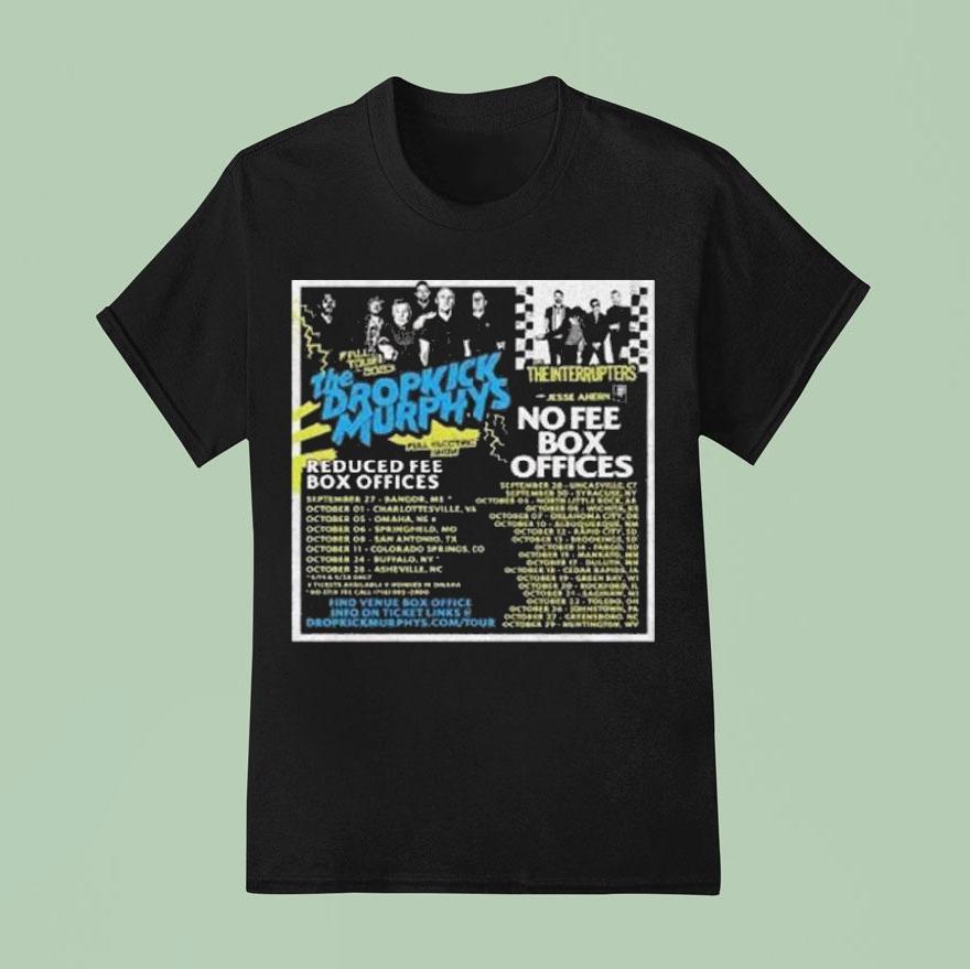 The Dropkick Murphys Fall Tour 2023 Fanwear Concert Shirt
