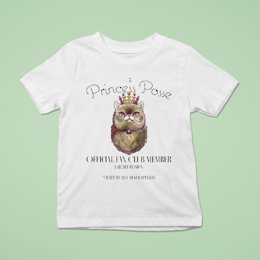 The Princess Posse Fan Club Member Earth Division Death To All Cocker Spaniels Princess Donut Shirt