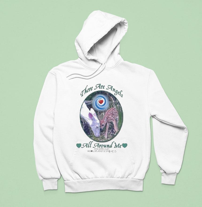 There Are Angels All Around Me Whole Planet Kindness Lamb Shirt There Are Angels All Around Me Whole Planet Kindness Lamb Shirt