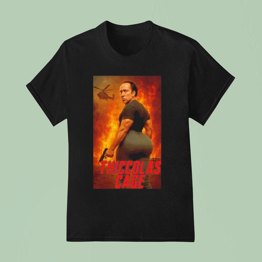 Thiccolas Cage Graphic Shirt