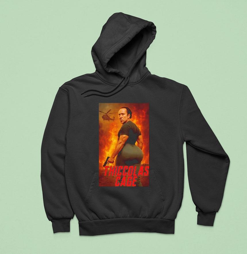 Thiccolas Cage Graphic Shirt Thiccolas Cage Graphic Shirt