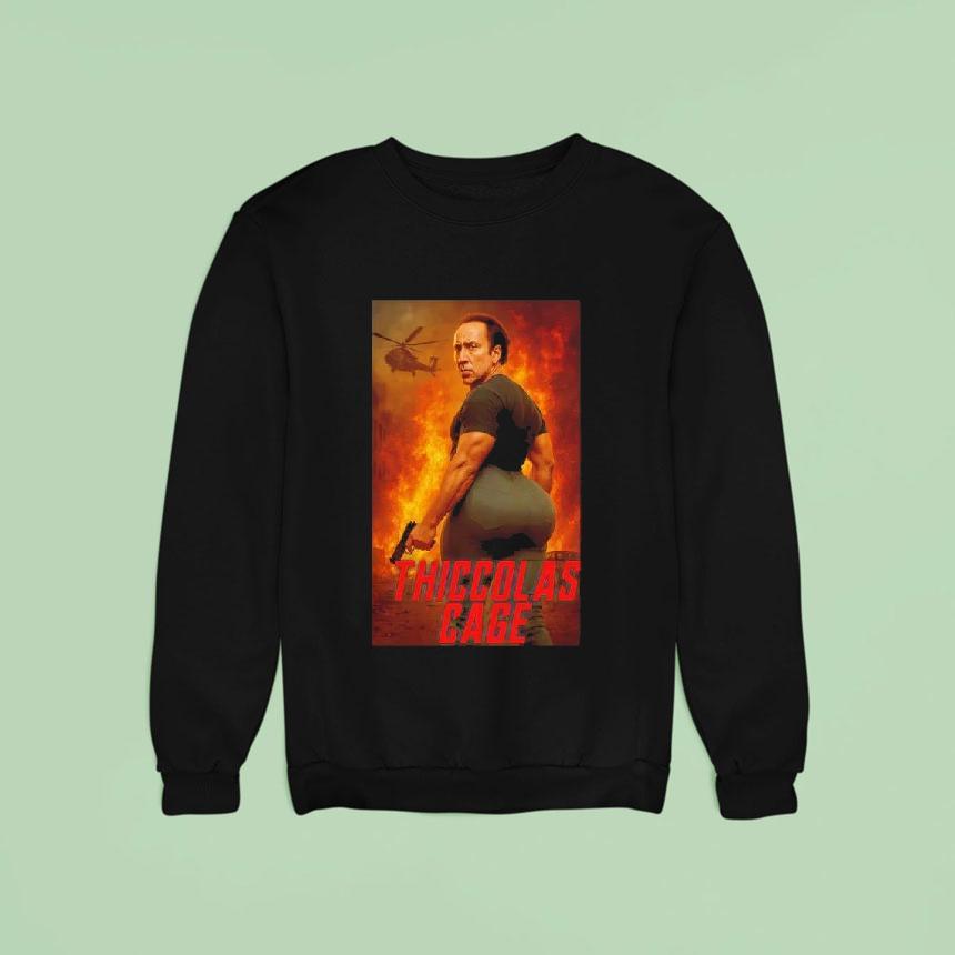 Thiccolas Cage Graphic Shirt Thiccolas Cage Graphic Shirt