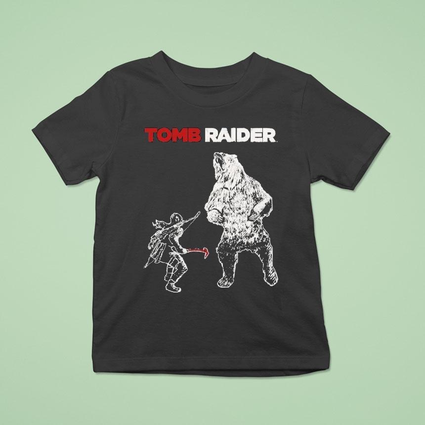 Tomb Raider Lara Vs Bear Shirt