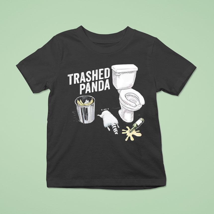 Trashed Panda Funny Drunk Raccoon Shirt