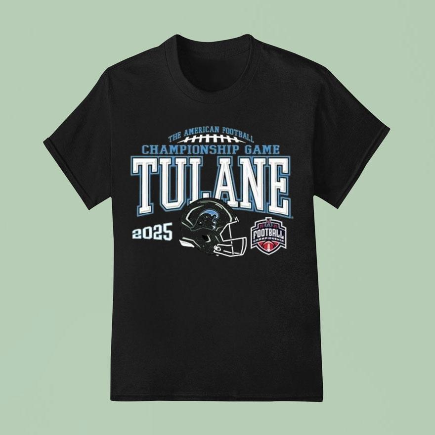 Tulane Green Wave Acc Football Championship Bound 2025 Shirt
