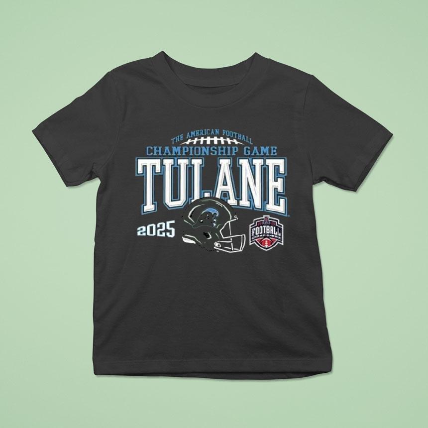Tulane Green Wave Acc Football Championship Bound 2025 Shirt