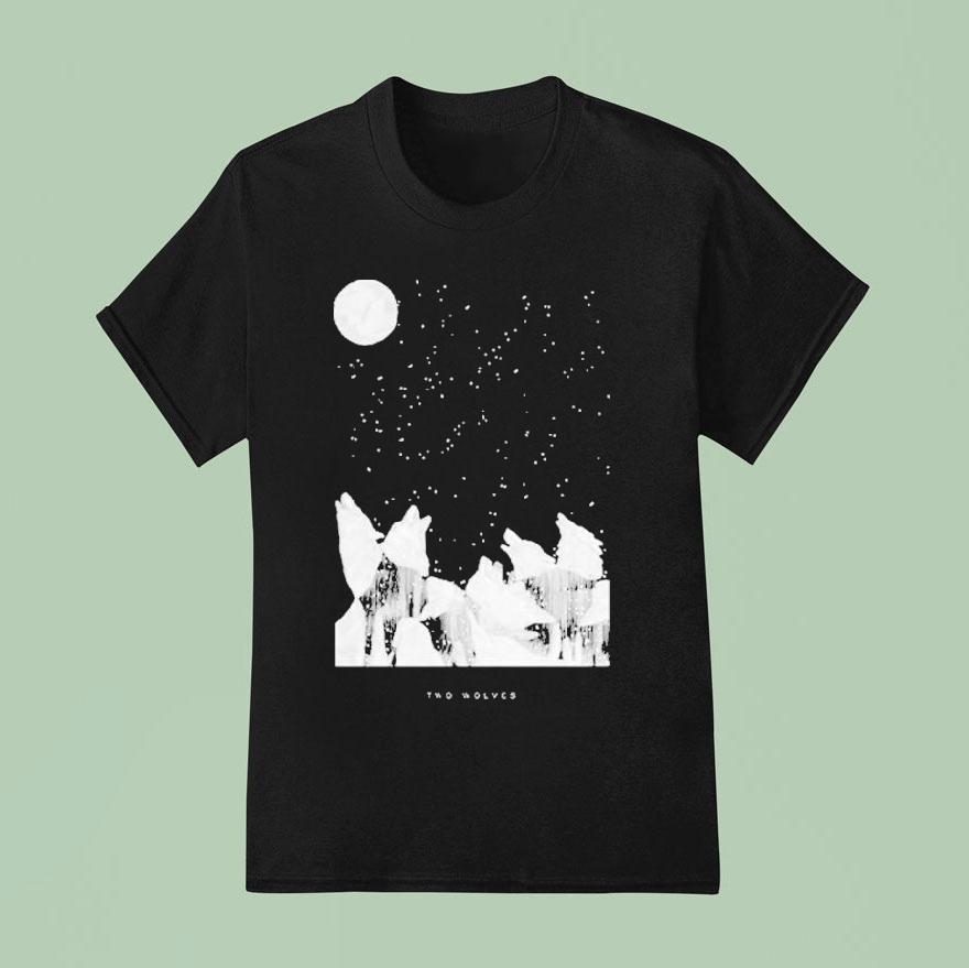 Two Wolves Wine Group Song Logo Shirt