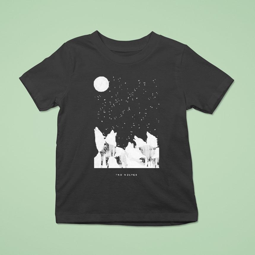 Two Wolves Wine Group Song Logo Shirt