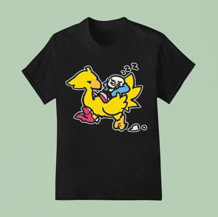 Undertale Sans And Chocobo Shirt