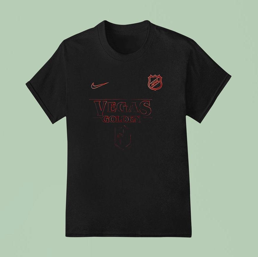 Vegas Golden Knights X Stranger Things Logo Shirt