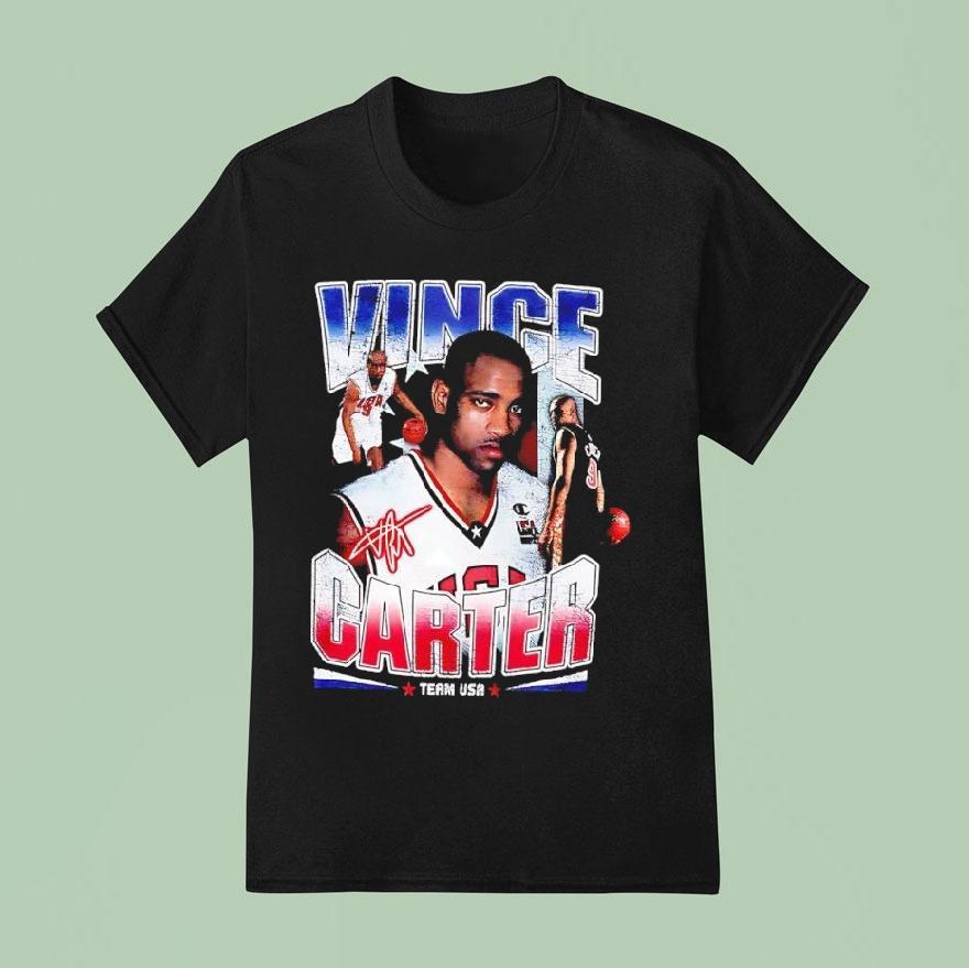 Vince Carter Usa Basketball Team Usa Signature Shirt