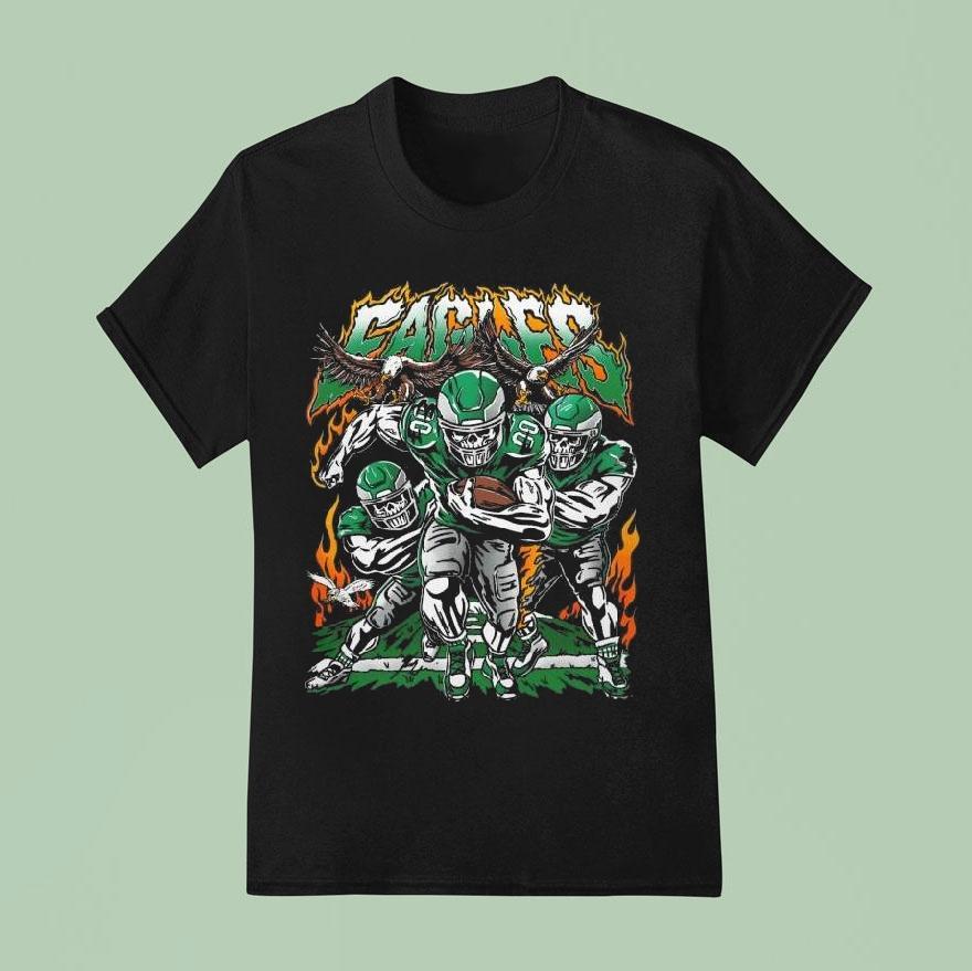 Warren Lotas X Philadelphia Eagles Fire The Cannons Skull Nfl Shirt