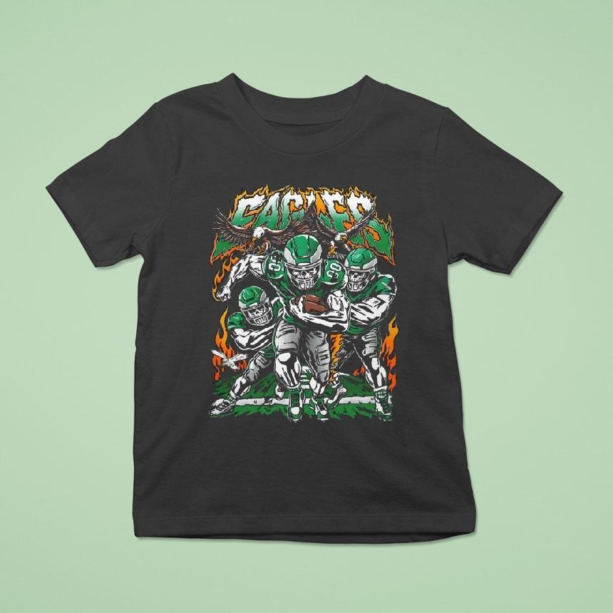 Warren Lotas X Philadelphia Eagles Fire The Cannons Skull Nfl Shirt